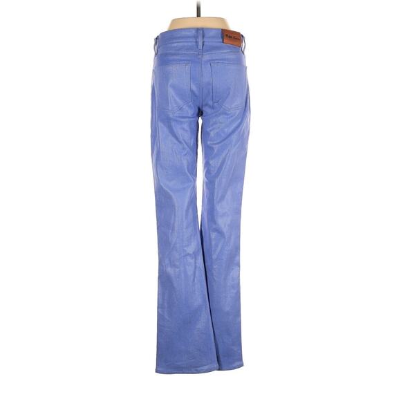 Ralph Lauren Collection Purple Label Lilac Coated Foil Denim Bootcut Jeans 26 - Picture 4 of 7